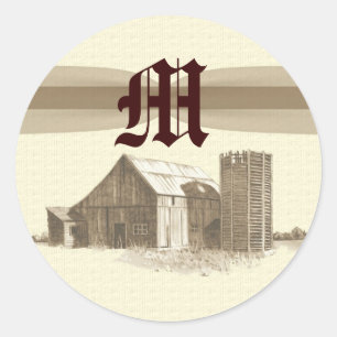 20 - 1.5 Envelope Seal Vintage Country Barn Farm