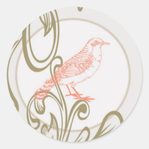 20 - 1.5  Envelope Seal Vintage Victoria Love Bird