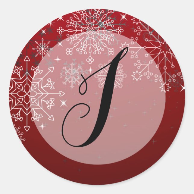 20 - 1.5  Envelope Seal Winter Snowflakes Snow Ice (Front)