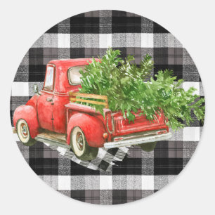 20 - 1.5 Envelope Seal XMAS Truck Buffalo Plaid