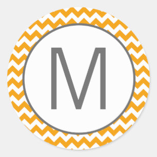 20 - 1.5 Envelope Seal Yellow Grey Chevron