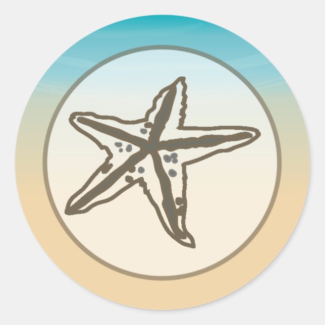 20 - 1.5" Envelope Sticker Ocean Beach Shore Seash (Front)