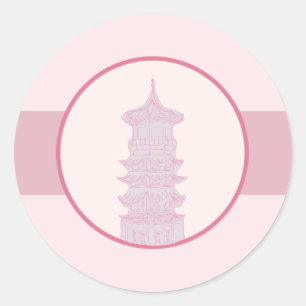 20 - 1.5" Envelope Sticker Purple Pink Lantern/Flo