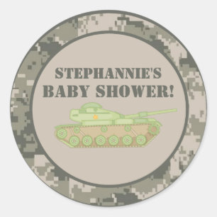 20 - 1.5" Favour Stickers ARMY ACU Camoflauge Cam