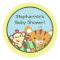 20 - 1.5" Favour Stickers Rain-forest Jungle Anima