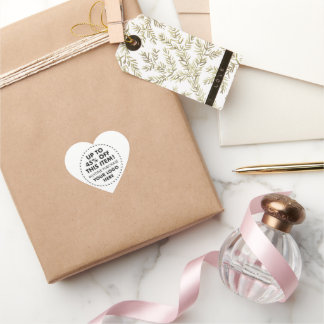 20 Custom Heart Stickers 45% OFF Bulk Buy Discount