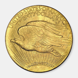 20 Dollar US Eagle Gold Piece Magnet