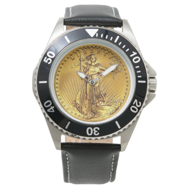 $20 Double Eagle Replica Coin Watch (Front)