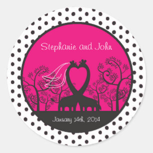 20 Envelope Seal Wedding Giraffes Personalised