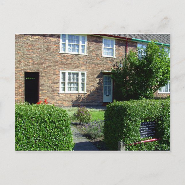 20 Forthlin Road, Liverpool UK Postcard (Front)