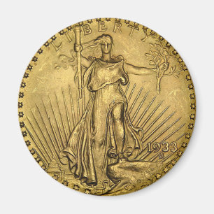 $20 GOLD PIECE MAGNET