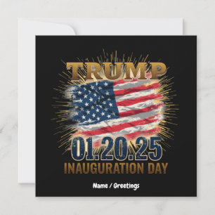 20 January 2025, Trump Inauguration Day Invitation