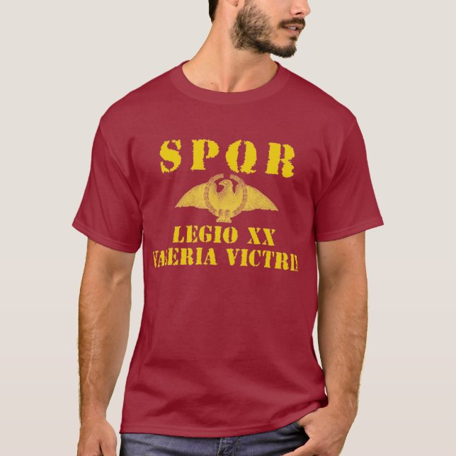 20 Octavian/Augustus' Valiant 20th Legion - Eagle T-Shirt (Front)