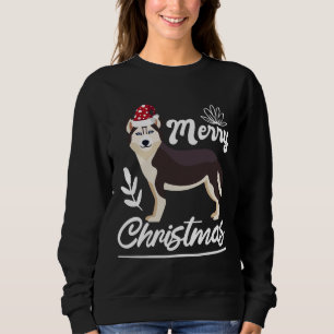 20 Off ! Christmas Husky Dog Santa Hat Merry Chr Sweatshirt