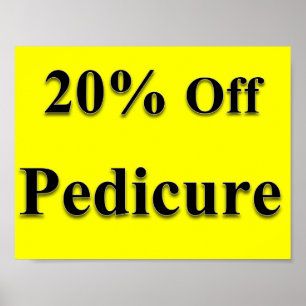 20% Off Pedicure Poster Matte