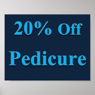 20% Off Pedicure Poster Matte