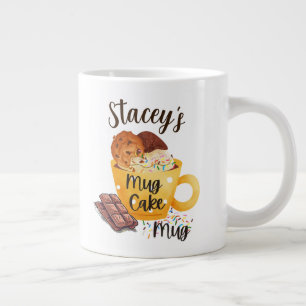 20 oz. Mug, Customisable Name, "Mug Cake Mug" Large Coffee Mug