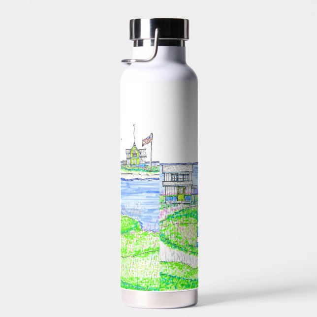 20 oz Thermal Lighthouse Tumbler Water Bottle (Right)