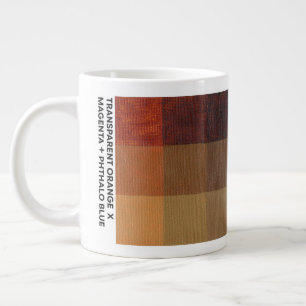 20 oz Transparent Orange x Magenta + Phthalo Blue Large Coffee Mug