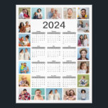 20 Photo Collage 2024 Calendar Photo Enlargement<br><div class="desc">Create your own, Year At A Glance Calendar, Photo Collage for Christmas, Birthdays, Weddings, Anniversaries, Graduations, Father's Day, Mother's Day or any other Special Occasion, with our easy-to-use design tool. Add your favourite photos of friends, family, vacations, hobbies and pets and you'll have a stunning, one-of-a-kind photo collage. Our custom...</div>