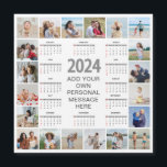 20 Photo Collage 2024 Year At A Glance Calendar<br><div class="desc">Create your own, Year At A Glance Calendar, Photo Collage for Christmas, Birthdays, Weddings, Anniversaries, Graduations, Father's Day, Mother's Day or any other Special Occasion, with our easy-to-use design tool. Add your favourite photos of friends, family, vacations, hobbies and pets and you'll have a stunning, one-of-a-kind photo collage. Our custom...</div>