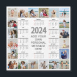 20 Photo Collage 2024 Year At A Glance Calendar<br><div class="desc">Create your own, Year At A Glance Calendar, Photo Collage for Christmas, Birthdays, Weddings, Anniversaries, Graduations, Father's Day, Mother's Day or any other Special Occasion, with our easy-to-use design tool. Add your favourite photos of friends, family, vacations, hobbies and pets and you'll have a stunning, one-of-a-kind photo collage. Our custom...</div>