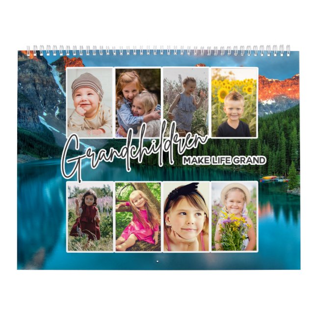 20 Photo "Grandchildren Make Life Grand" Nature Calendar (Cover)