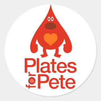 20 pk Plates for Pete Stickers