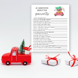 20 Questions about the Parents baby shower game