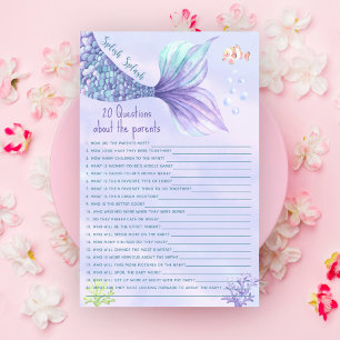 20 Questions about the Parents Mermaid baby shower