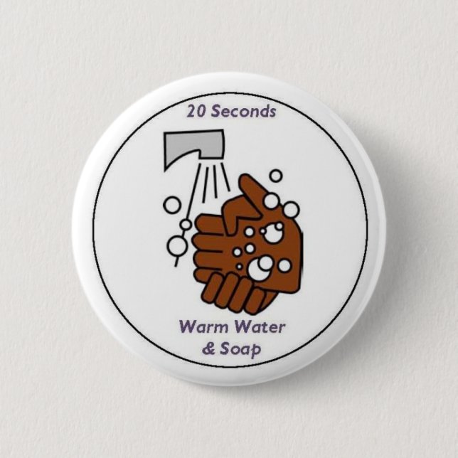 20 Seconds 6 Cm Round Badge (Front)