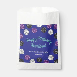 20 Sided Dice DND Games Kids Birthday Party Favour Bags