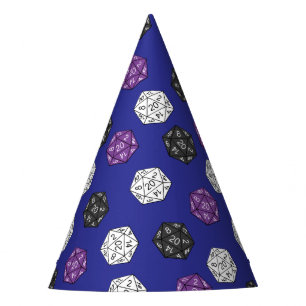 20 Sided Dice DND Games Kids Birthday Party Hat
