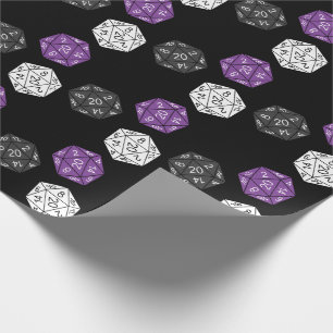 20 Sided Dice DND Games Kids Birthday Party Wrapping Paper