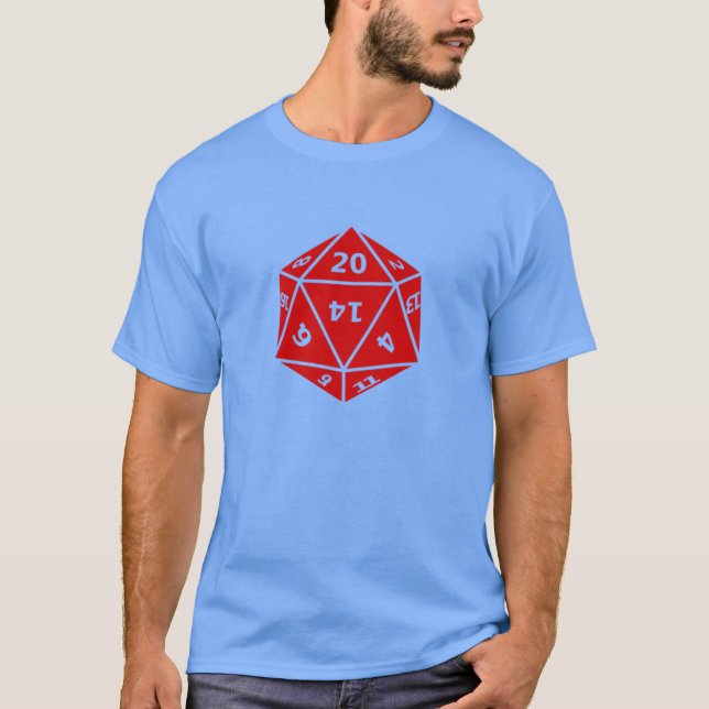 20 Sided Dice T-Shirt (Front)