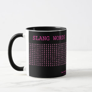 20 Slang Words Cute Word Search Mug