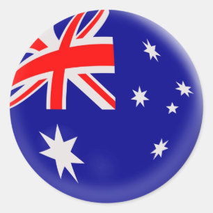20 small stickers Australia flag