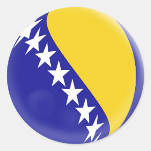 20 small stickers Bosnia & Herzegovinia flag