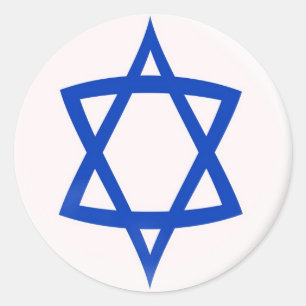 20 small stickers Star of David flag
