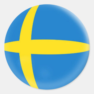 20 small stickers Sweden Swedish flag