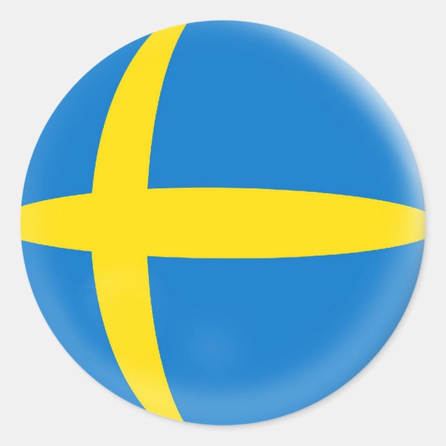 20 small stickers Sweden Swedish flag (Front)