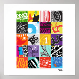 20 Squares Project I Poster