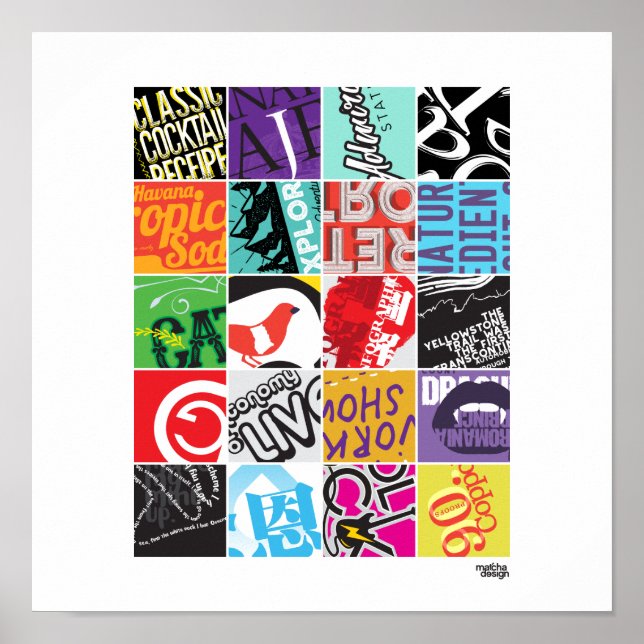 20 Squares Project II Poster (Front)