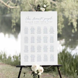 20 Tables Our Favourite People Seating Chart