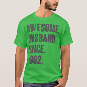 20 Wedding Anniversary For Him Awesome Husband Sin T-Shirt