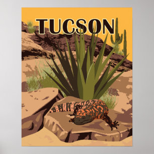 20"x16" Gila Monster Poster