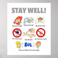 20"x16" STAY WELL Poster