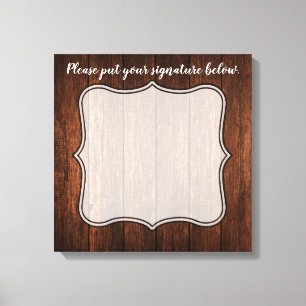 20"x20" Signature Canvas Barn Wood Country Rustic