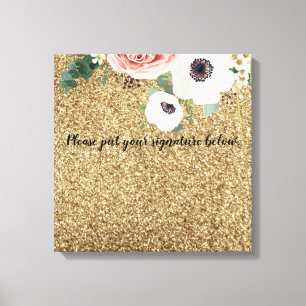 20"x20" Signature Canvas Geometric Garden Rose