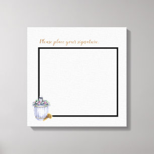 20"x20" Signature Canvas Summer Country Wedding Ru